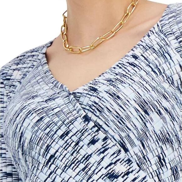 Inc International Concepts Marled Cropped Surplice Sweater Sz Sm - Picture 3 of 12